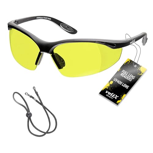 voltX CONSTRUCTOR Yellow Full Lens Reading Safety Glasses +2.5 Dioptre - color: Yellow, size: +2.5 Dioptre