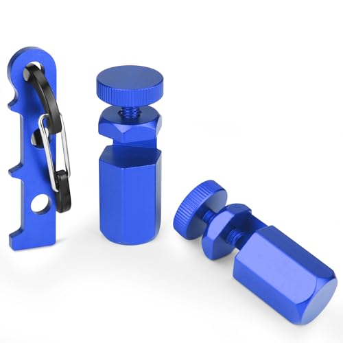 Tall Stair Gauges for Framing Square with Holder & Hook, 2P/Blue - color: Blue
