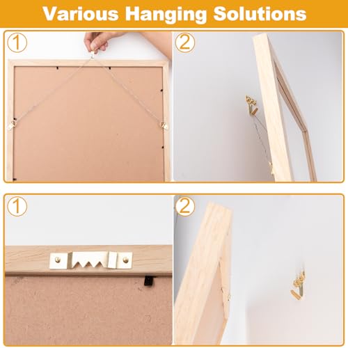 KURUI 303Pcs Picture Hanging Kit, Picture Hangers Assorted Kit with Heavy Duty Picture Hanging Hooks/Hardware Nails/Sawtooth/Wire/D Rings/Level, Metal Picture Wall Hooks for Frame Canvas Mounting - size: Gold