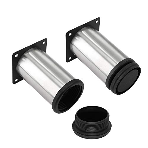 4 Pack Furniture Leg Set, 2" Dia 4" H Adjustable - size: 4 Inch