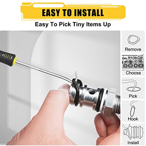 780PCS 18 Sizes Rubber O Ring Assortment Kit with 180° Pick & Hook Tool - size: 780PCS