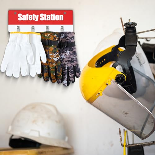 Honeydak Cut Glove Station Wall Mount - style: Red 4 Clips Style