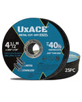 4-1/2 Inch Cut-Off Wheel for Metal, Stainless Steel, Aluminum Cutting, Professional Super Thin Metal Cutting Disc for Angle Grinder, Die Grinder or Cut-Off Tools, 7/8 inch Arbor, 25 Pack - style: 4-1/2 Inch, 25 Pack
