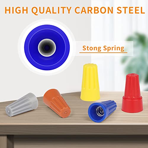 1000 Pcs Blue Wire Connectors Nuts, Electrical Wire Caps Insulated - color: Blue-1000PCS