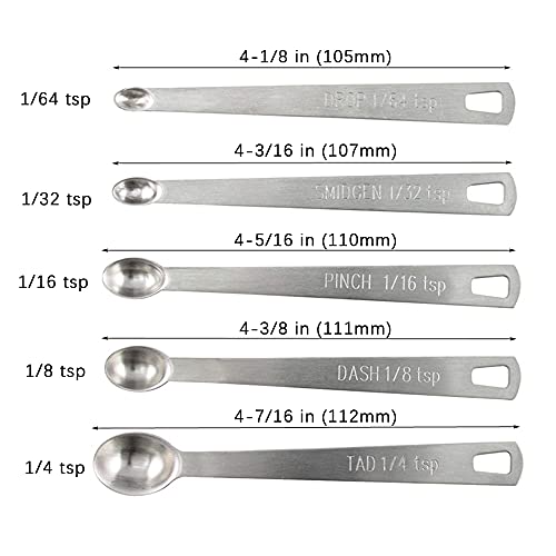 1Pack Mini Measuring Spoon Set, Small Teaspoon for Tiny Measurement