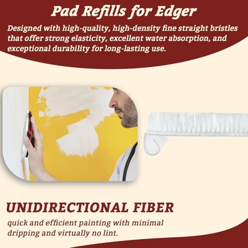 20 Pack of Paint Edger Replacement Pads - Pad Refills for Edger - Replacement Pad Refills for Paint Edger Tool - color: 20 Pack