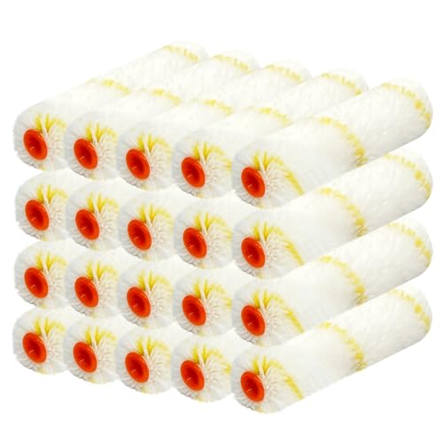 20 Pieces Paint Rollers, 6 inch 3/8" Nap Microfiber Roller Covers - size: 6", 20 pieces