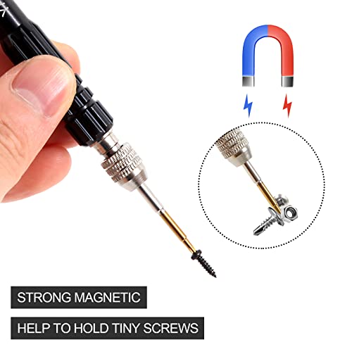 Mini Eyeglass Repair Kit Glasses Screwdriver Pocket Precision Tool - color: Black