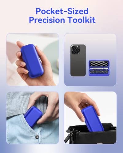Kingsdun 55 in 1 Precision Screwdriver Set, Mini Magnetic Repair Tool Kit | 54 Durable Bits with Portable Case for Electronics, Phone, Laptop, Watch, Eyeglasses Repair, DIY Project, Gifts for Men Women