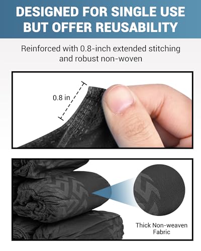 Buself 100 Count Shoe Covers Disposable Non-Slip, Premium Cloth Boot Covers, Slip-resistant, Durable, Breathable, Non-toxic, Recyclable - size: 100ct Up to Men8.5 & Women 10