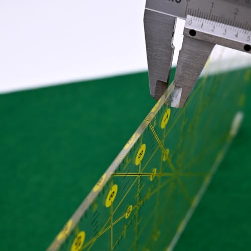 Sewing Rulers Quilting Ruler,Acrylic Quilting Templates,Sewing Tools Accessories Supplies for Patchwork Precision Fabric Cutting 1pcs(6.5x12inch) - color: Yellow