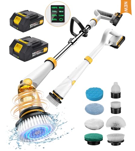 Qimedo Electric Spin Scrubber Q2, 4000mAh Battery, 1500RPM High Power - color: White