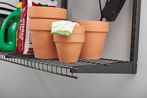 Rubbermaid Fasttrack Rail Storage 36"x12" 3-Shelf Kit, 350 lbs. Per Shelf, for Home/Garage/Shed/Workshop Organization - size: 36" Shelf