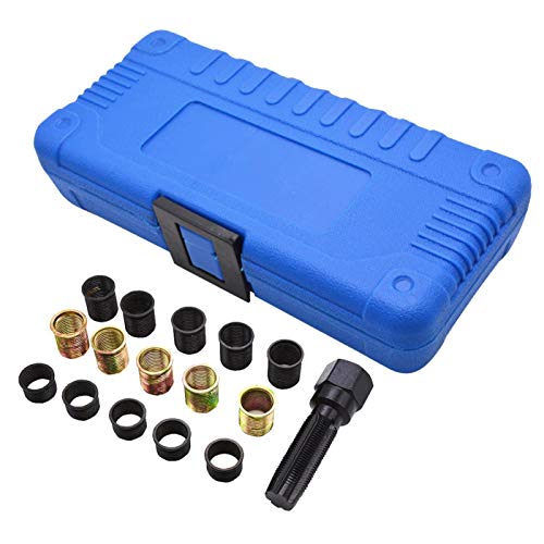 Spark Plug Thread Repair Kit, 16Pc M14 x 1.25 Rethreading Tool Set