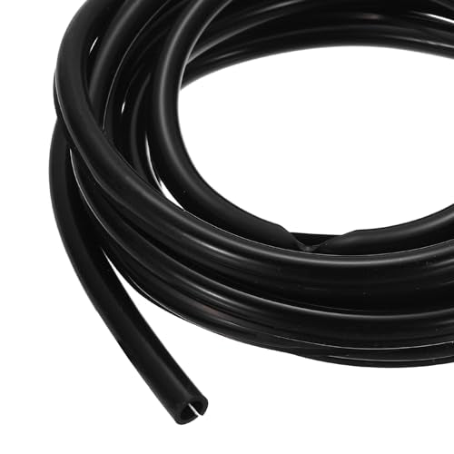 MECCANIXITY 3 m Split Silicone Cable Sleeve Tubing, ID 6mm Black Split Silicone Tube Cord Organizer Wire Shielding Sheathing Wrap for USB Charge Power Cord Audio Video Cable - color: Black, size: 6mm*3m