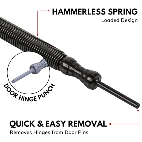 HIT Tool - Hinge Pin Removal Tool - Spring Punch - Steel Faced Hammer - size: Steel Faced Hammer