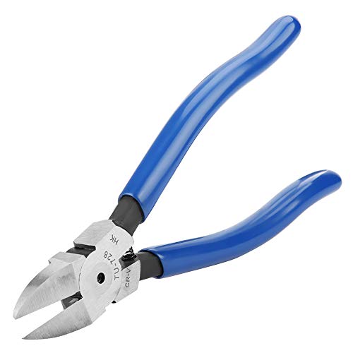 8inch Blue Diagonal Flush Wire Cutting Pliers, Easy Carry Diagonal Pliers