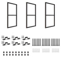 2-Tier Square Shelf Bracket, Wall & Ceiling Mount, 3 Pack - size: 2 Tier Bracket-3 Pack