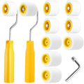 Honeydak 8 Pack Mini Paint Roller with Replacement Heads, 0.8 Inch,1.2 Inch - size: 0.8 Inch,1.2 Inch
