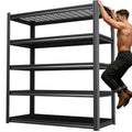 78 ''H Storage Shelves, 46‘’W Garage Shelving, Adjustable Garage Shelves, Heavy Duty Shelving,5 Tier Garage Storage Shelves,Easy-to-Install Metal Shelf Storage Rack Shelving Unit for Kitchen - size: 78''H*45.6''W*19.7''D