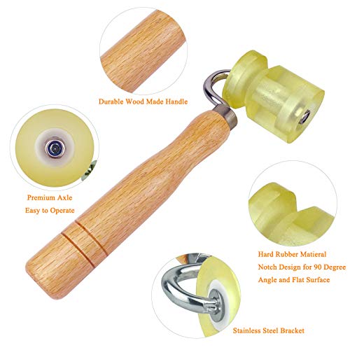 CARTINTS Rubber Seam Roller, Wallpaper Roller for Auto Car Audio Sound Deadening Application, Sound Heat Insulation Mat Wallpaper Application, Perfect for Processing Edges - color: Rubber Roller