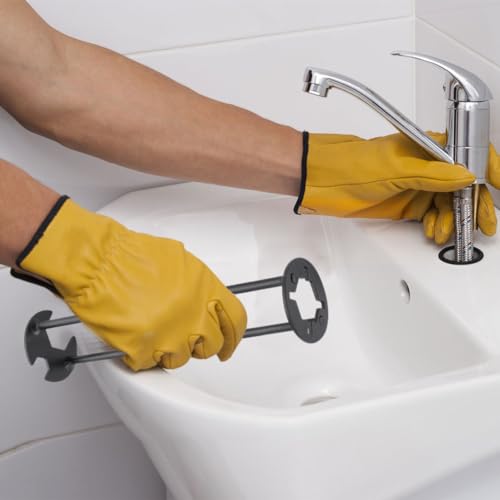 NINEFOX 2 Pcs Multifunctional Sink Wrench, Multifunctional Basin Wrench, 7-Type Sink Wrenchs Faucet Tool, Washbasin Wrenchs Set, for Kitchen Bathroom Tight Spaces