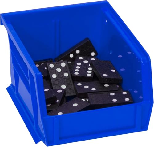 Akro-Mils 30210 AkroBins Plastic Storage Bins, 5"x4"x3", Blue, 6-Pack - color: Blue, size: 6 Pack