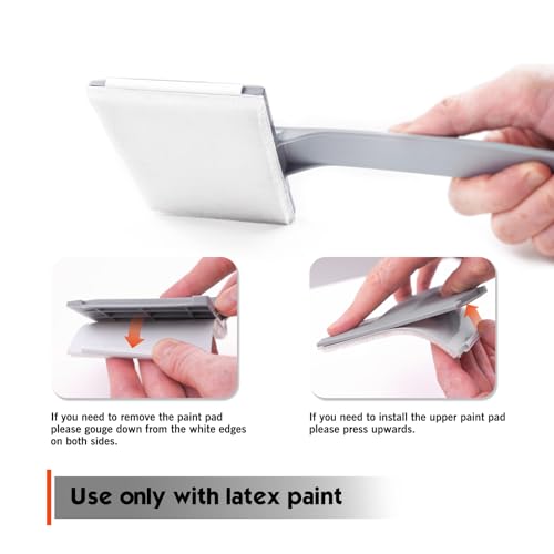 ROLLINGDOG 2PC 4Inch Refill Pad 4" Paint Edger Paint Pad - color: 2PCS Refill 4" Paint Edger Paint Pad