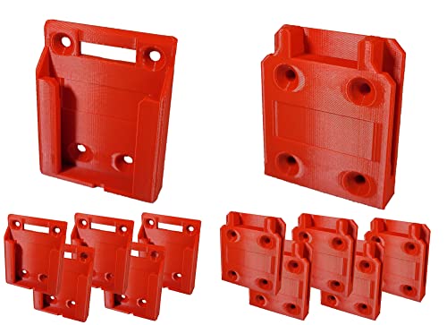 For Bauer 20V Cordless - Tool & Battery Mounts Hangers Holders Brackets - 12 Pack - 6 Tool + 6 Battery Mounts