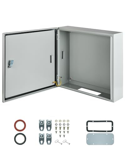 Waterproof Electrical Enclosure 20 x 20 x 6'', Outdoor Electrical Box Weatherproof, Electrical Junction Box with Reinforced Lock - size: 20 x 20 x 6''