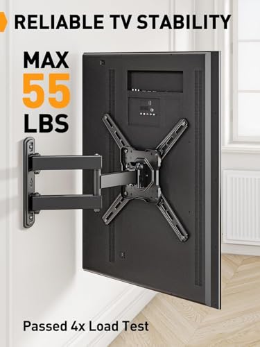 Perlegear Full Motion TV Wall Mount for 26–50 inch TVs up to 55 lbs - size: for 26-50 inch TVs