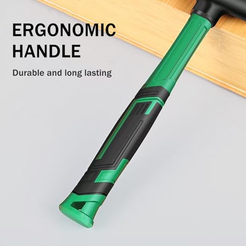 Dead Blow Hammer, Rubber Mallet with Non-Slip Grip, Marring Resistant (2LB) - size: 2LB