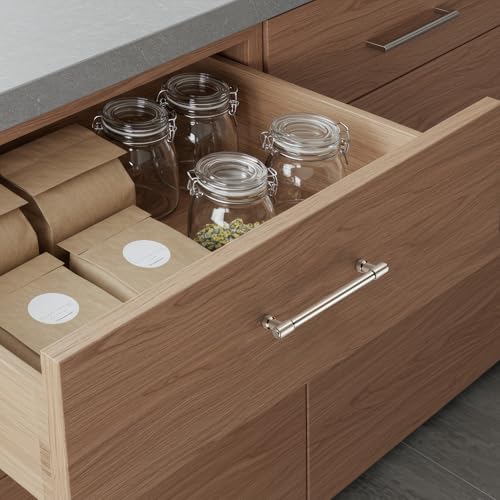 Ravinte Brushed Nickel Kitchen Pulls Cabinet Handles 5 Inch 5 Pack - color: Brushed Nickel, size: 5 Inches Hole Center