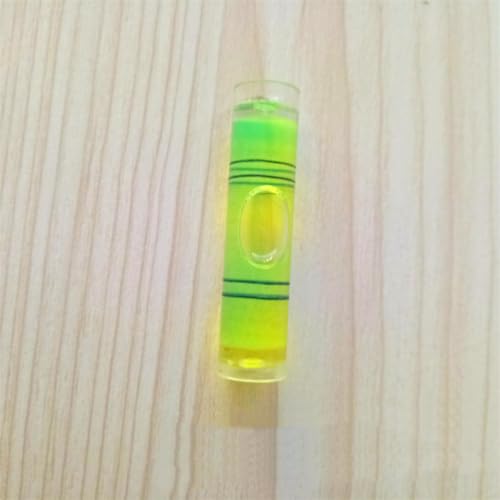 8 Pieces Mini Cylindrical Level Small Horizontal Bubble Levels 9.5x40mm Bubble Spirit Level Measuring Layout Tools