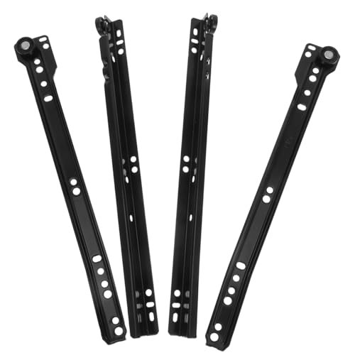 Angoily 12 Inch Bottom Mount Drawer Slides Metal Sliding Rail Hardware Accessories Pair for Smooth Furniture Drawer Operation and Easy Installation
