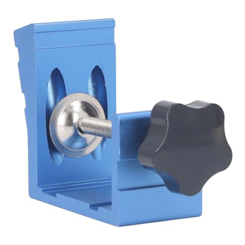 Pocket Hole Jig System, Durable Aluminum Alloy Drill Guide for Furniture Repair Woodworking Portable Pocket Joinery Kit with Drill Bit Stop Collar Screws Wooden and Plastic Plugs