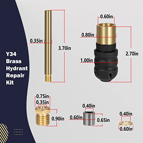 RK-Y34 Upgraded Iowa Brass Repair Kit for Woodford Model Y34 Yard Hydran