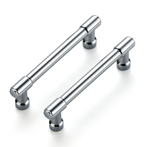 Ravinte Polished Chrome Kitchen Pulls Cabinet Handles 3-3/4 Inch 10 Pack - color: Polished Chrome, size: 3-3/4 Inches Hole Center