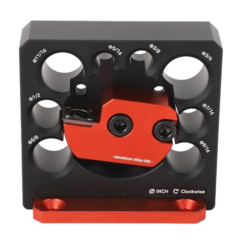 Dowel Maker Jig Kit, Aluminum Alloy 8 Holes Adjustable Drill Milling Dowel Round Rod Auxiliary Tool with Carbide Blade for Wooden Rods Sticks Woodworking