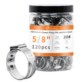 120pcs 5/8 pex crimp rings for PEX Tubing Pipe Fitting Connections - color: 120 Pcs, size: 5/8 inch