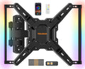 Perlegear TV Wall Mount with LED Lights for 28–65 Inch TVs up to 82 lbs - size: for 28-65 inch TVs