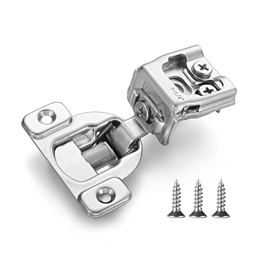 Soft Close Cabinet Hinges for Kitchen, 1-1/4” Overlay, 4 Pack - size: 1-1/4 Inch Overlay