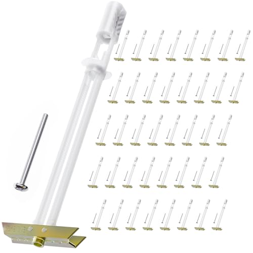 Drywall Anchor with Included Bolts for 3/16”-24, Heavy Duty Hollow Drywall Anchors for TV Mounting Kit, Strong Hollow Wall Anchors Holds up to 240lbs Each in 1/2” Drywall, 40 Packs - size: 3/16”-24: Pack of 40