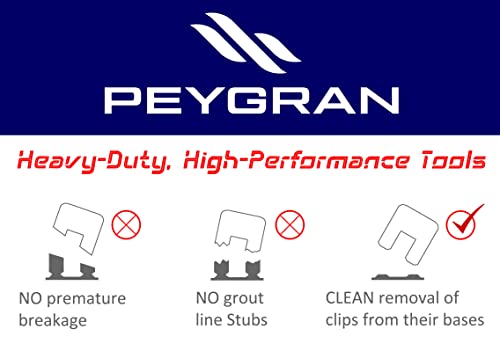 Peygran Tile Leveling System 1/32" (1MM): 300 Tile Leveling Clips for Lippage Free Tile and Stone Installation for PRO and DIY. The Most Precise and Reliable Product on The Market.