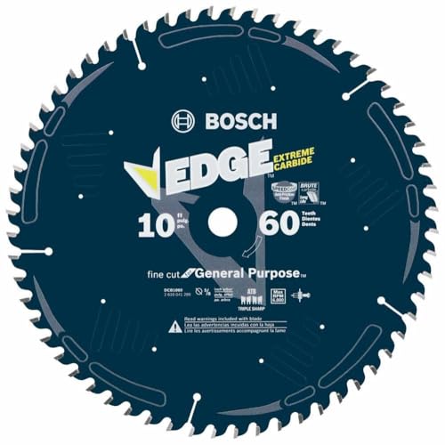 BOSCH DCB1060 Daredevil 10-Inch 60-Tooth Fine Finish Circular Saw Blade - size: 10" Diameter, style: 60 Teeth
