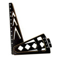 RC Car Camber Gauge Adjustable Wheel Rim Camber Gauge for 1/10 1/8 Crawlers - color: Black+gold
