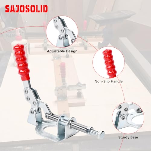 2-Pack, 302F Push Pull Toggle Clamp, 300 lb Holding Capacity - style: 302F,2PK