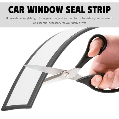 13.12Ft Car Window Seal Strip,Self Adhesive Car Window Weather Stripping Provides Reliable Sealing,Soft & Cuttable Cars Windows Trim Seal Strip for Vehicle Windows Edges