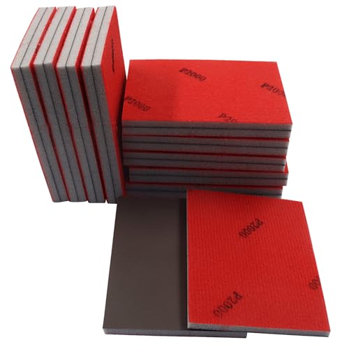 20 PCS Ultra Fine 2000 Grit Sanding Sponge - size: 2000 Grit