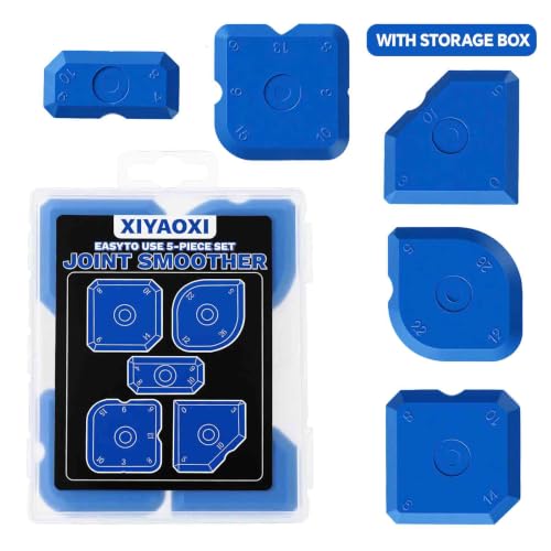 5Pcs Silicone Caulking Tools Compatible with Sealant Grout Finishing Sealing Blue Caulk Tool Kit